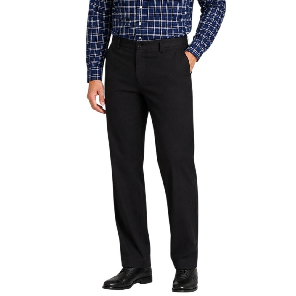 *NWT* Alfred Dunner Classic Fit Pants Mens 36 Black Street Smart Proportioned
